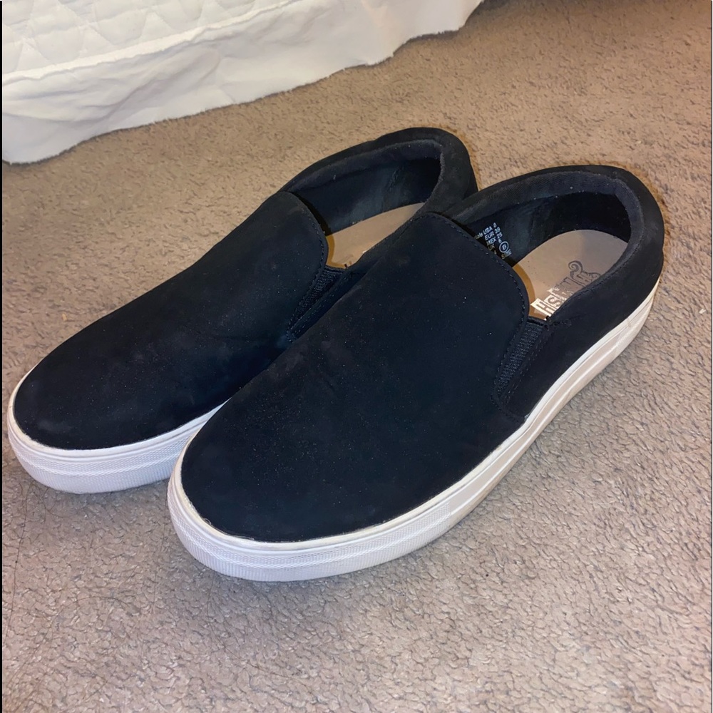 Black slip on shoes